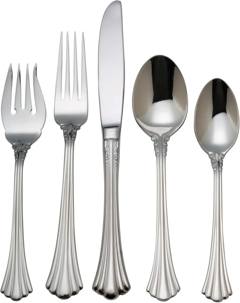 Reed & Barton 1800 5Pc Flatware Place Setting, 5 Piece, Silver