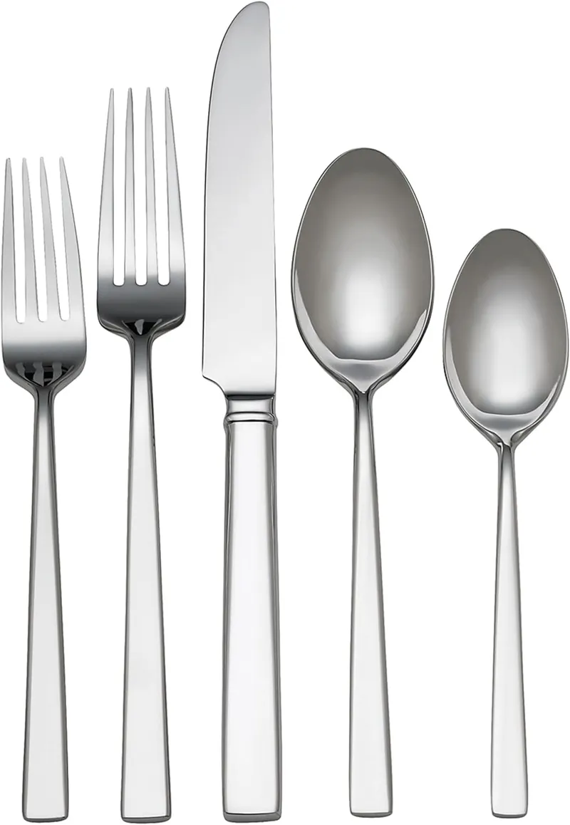 Reed & Barton Cole 65Pc Flatware Set, 65 Piece, Silver